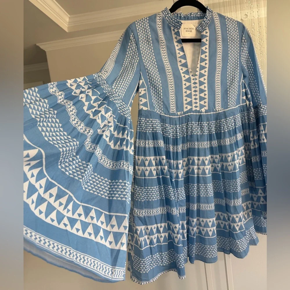 Tuckernuck Hyacinth House Bell Sleeve Printed Dress - Picture 7 of 8